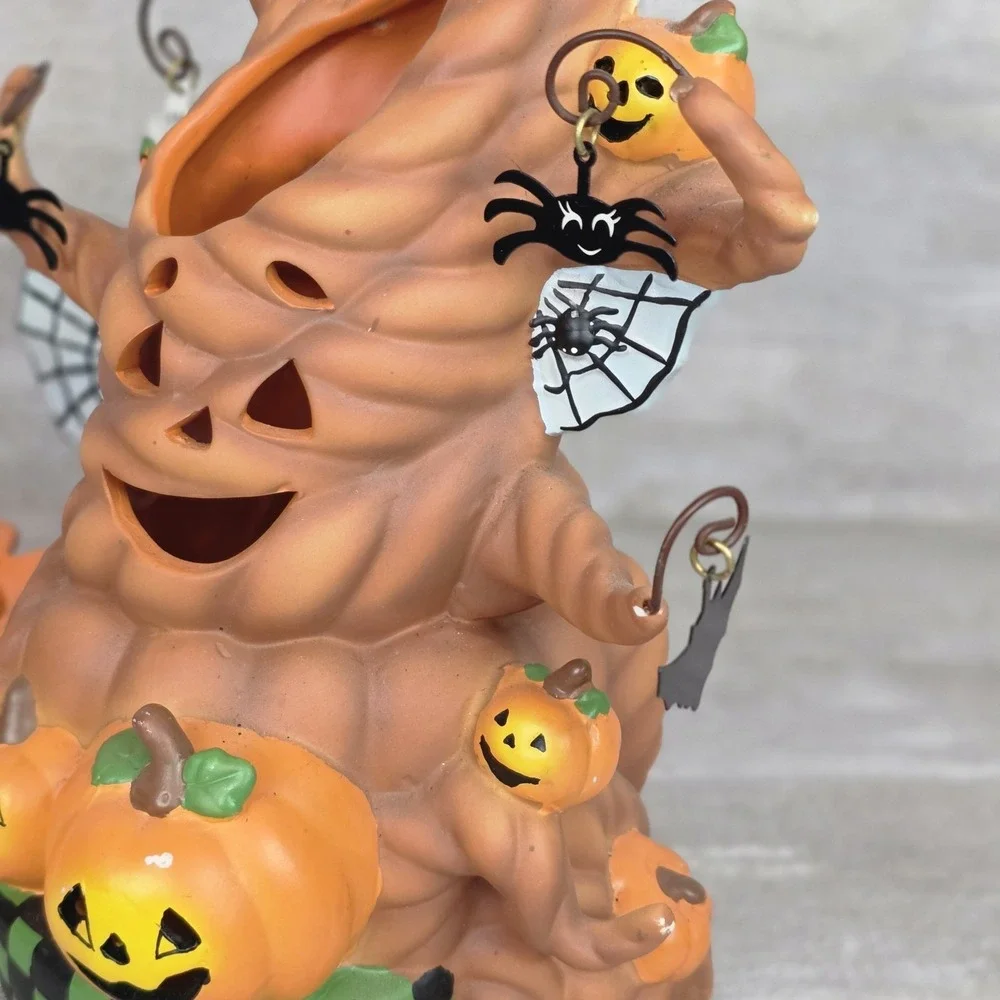 PartyLite Haunted Tealight Tree Candle Holder Halloween Spiders Ghost Bats P9065 - Picture 4 of 16